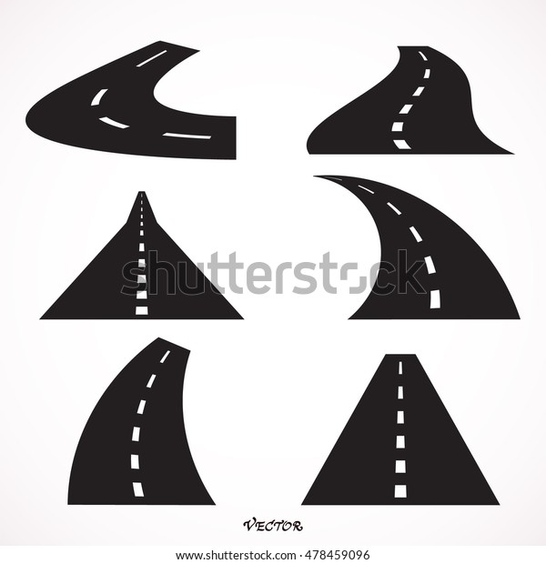 Icon On Road Illustration On White Stock Vector (Royalty Free) 478459096