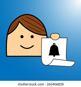The icon on the sheet of paper