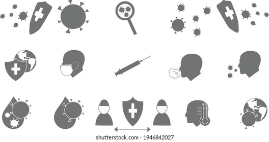 Symbol zum Thema Koronavirus