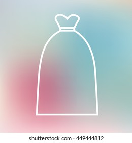 The icon on a wedding theme in pastel shades