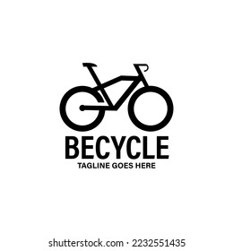 icon on white background. becycle icon logo vector