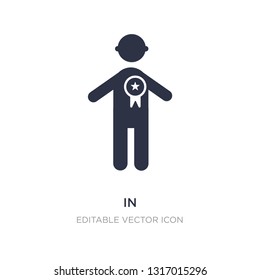 in icon on white background. Simple element illustration from People concept. in icon symbol design.