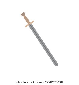 Icon on white background sword of ancient greece