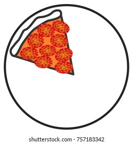 Icon one pizza slice