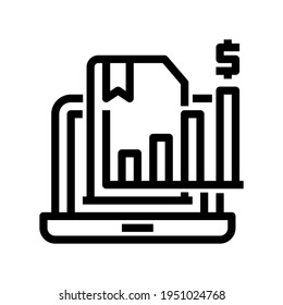 Icon Online Analytics With Style Outline