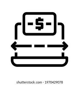Icon Online Banking With Style Outline