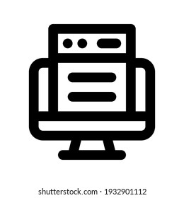 Icon Online Browser With Style Outline