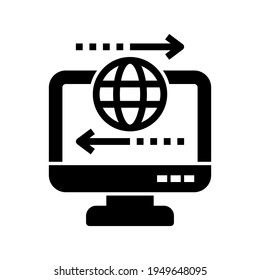 Icon Online Business With Style Glyph