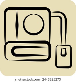 Icon Online Buy Book. related to Learning symbol. hand drawn style. simple design illustration