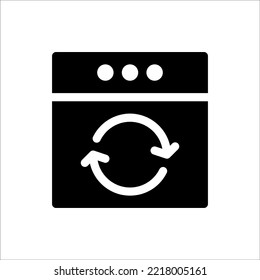 Icon Online Glyph, Flat Icon Logo Illustration Vector Isolated. Suitable for Web Design, Logo, App.