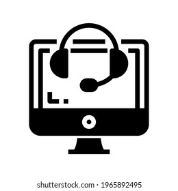 Icon Online Music With Style Glyph