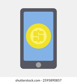 Icon online payment. Economy elements. Icon in flat style.