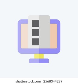 Icon Online Services. related to Dropshipping symbol. flat style. design editable