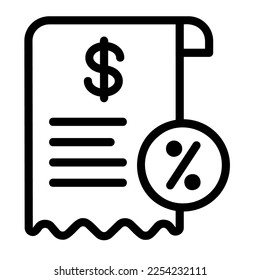 Icon online shop bill Illustration for web app etc