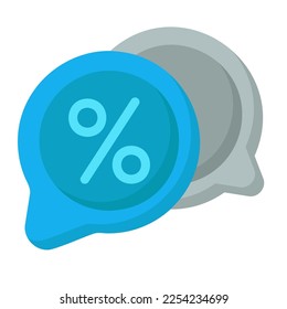 Icono de la burbuja de la tienda en línea chat Ilustración de la aplicación web etc