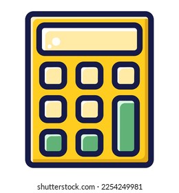 Icon online shop calculator Illustration for web app etc