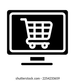 Icon online shop E commerce Illustration for web app etc