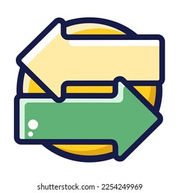 Icon online shop exchange Illustration for web app etc
