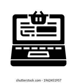 Icon Online Shop With Style Glyph