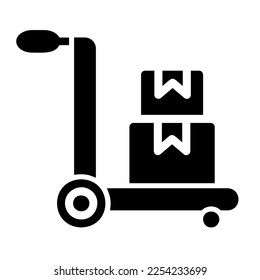 Icon online shop trolley Illustration for web app etc