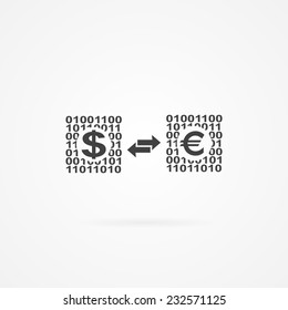 Icon of online transaction.