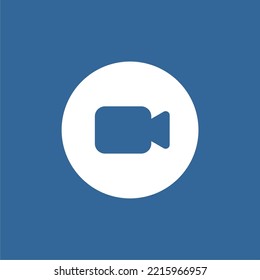 icon for online video conferencing and online meeting