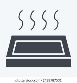 Icon Onsen. related to Japan symbol. glyph style. simple design illustration.