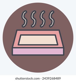 Icon Onsen. related to Japan symbol. color mate style. simple design illustration.