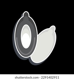 Icon Ootes. related to Eid Al Adha symbol. Glossy Style. simple design editable. simple illustration