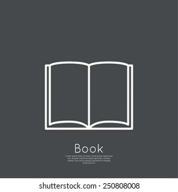 Icon of an open book. 