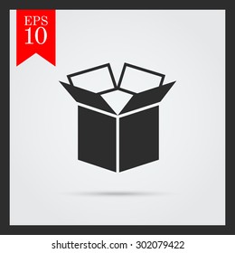 Icon of open carton box