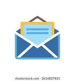 An icon for open envelope communication.