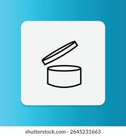 Icon of an open jar with a labeled shelf life (e.g. 6M, 12M), indicating how long the product remains usable after opening.