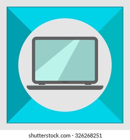 Icon of open laptop