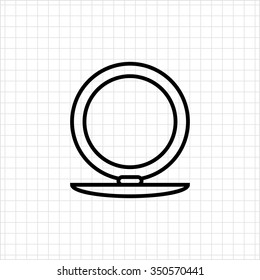 Icon of open pocket mirror