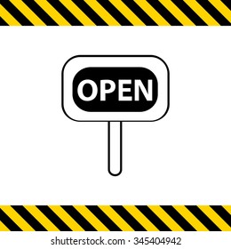 Icon of open sign