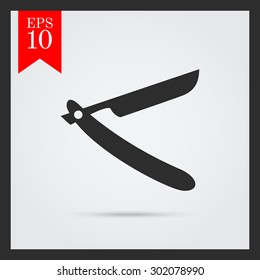 Icon of open straight razor