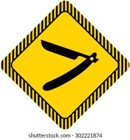 Icon of open straight razor