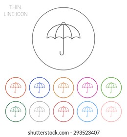 Icon of open umbrella