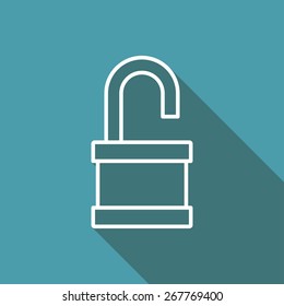 icon of opened padlock