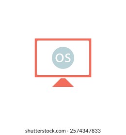 Icon a operating system, isolated against a clean background