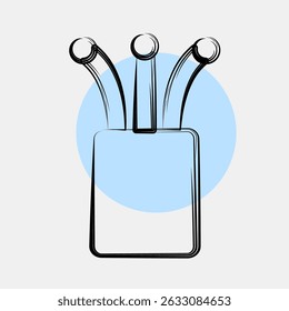 Icon optical fiber. Internet network elements. Icon in color spot style.