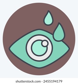 Icon Optometry. related to Medical Specialties symbol. color mate style. simple design illustration