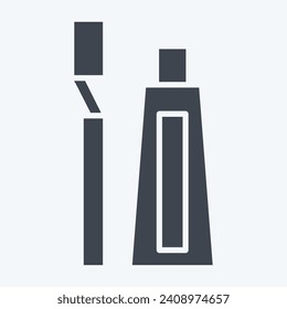 Icon Oral Hygiene. related to Dental symbol. glyph style. simple design editable. simple illustration