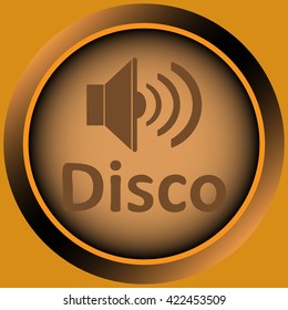 Icon orange disco loudspeaker