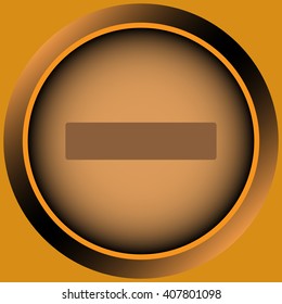 Icon orange minus
