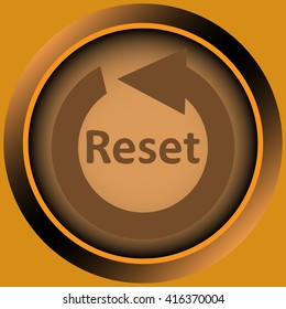 Icon orange reset