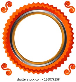 Icon in orange style on a white background