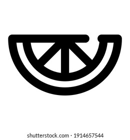 anaranjado de icono con estilo de línea