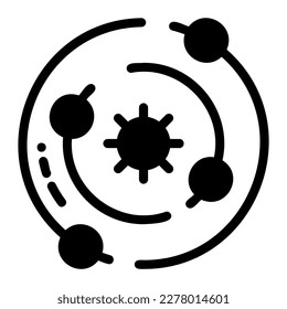 Icon Orbit can be used for web app, infographic etc